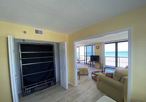 Oceanfront condo with spectacular views, beach access on non driving beach, NSB
