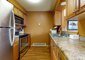 Ski-in/out Condo on Bull Run Trail with fireplace, & full kitchen