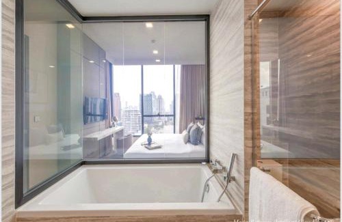Khlong Toei Nuea Apartment | 超豪華阿索克公寓可入住 4 人,面積 80 平方米,方便前往大皇宮地鐵站 BTS