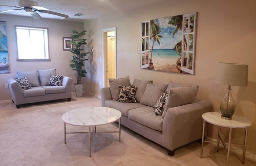 Long Beach Apartment | 1-bedroom with WiFi, AC in lovely Long Beach, Ms with inground saltwater pool