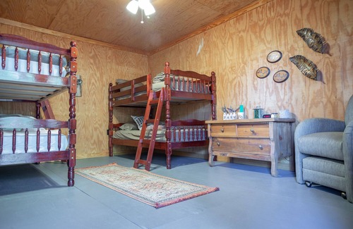 Ramer Apartment | 1 rm cabin, shared bth house, at Kick Back Ranch.