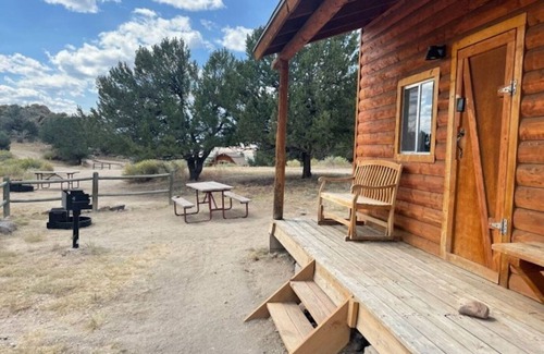 Buena Vista Cabin | 1 Room Camping Cabin without a bathroom or running water. Sleeps up to 5 in one queen bed and a custom made triple bunk bed (bunk beds made on request).