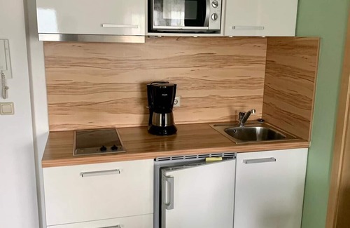 Ludwigshafen Apartment | 1-Zimmerferienwohnung, 36qm mit 1 Wohn-/Schlafraum und Balkon für max. 2 Personen