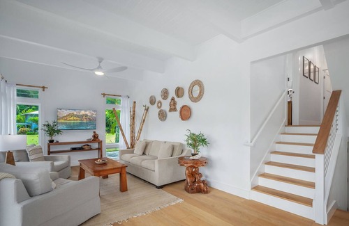Kalihiwai House | 100 Steps to Anini Beach Ocean View from Primary Peaceful TVNCU-4219/SP-2011-13
