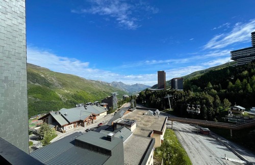 Les Menuires Apartment | 18 m² studio with balcony, pets allowed