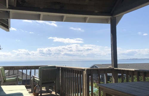 North Truro Cottage | 2 Bedroom Cottage with Ocean views inside and out on private wrap around deck!