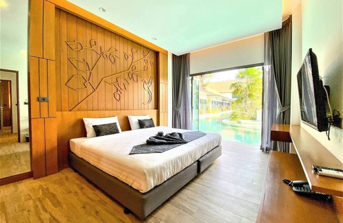 Chalong Resort | 2-bedrooms pool access in beautiful residential area with fitness room, AC