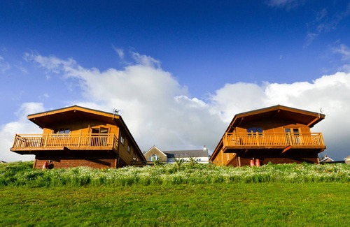 Bridgend House | 2 Log cabins with stunning views, ideal location near Cardiff, South Wales