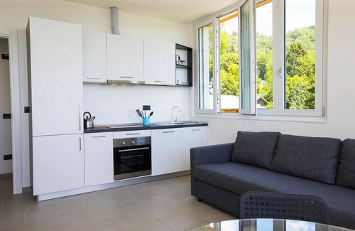 Comero Apartment | 2-room corner apartment in a prestigious villa from 1850 with solar-heated pool