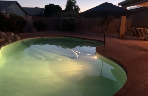 Estrella Vista House | 20 min drive to State Farm Stadium.Chill &grill in Goodyear!Poolside fun/3BR/3BA