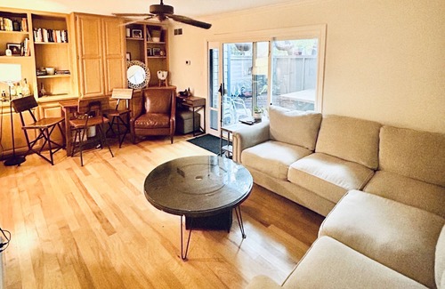 North Shoal Creek Condo | 2000 sq ft two story 2 bedroom 1 bath condo w/ fenced patio