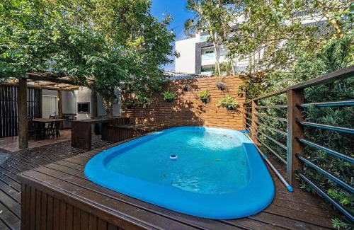 Canto Grande Ski Chalet | 271 - Loft em Residencial com Piscina a 200m da Praia