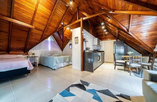 Canto Grande Ski Chalet | 271 - Loft em Residencial com Piscina a 200m da Praia