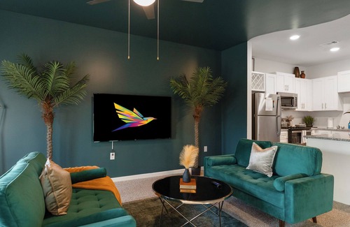 Yulee Apartment | 2BR with Private Screened Balcony, Pool, Gym & Cornhole: Resort Style Experience