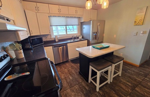 Detroit Lakes House | 3 Bed Lake Home, Beach Vibes, Located on DL Strip!