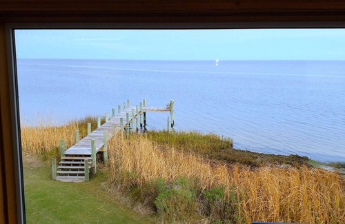 Frisco House | 3 bedroom Sound Front 2Q& ,2 T, with Amazing Views, Windsurfing , Dock, 2 Decks,