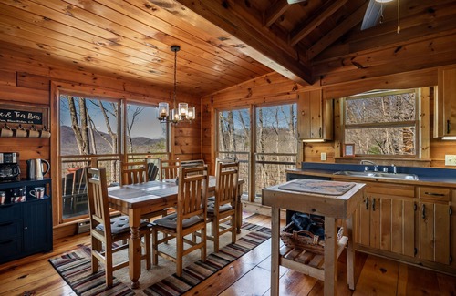 Blue Ridge Cabin | 3 Dogs! Fenced Yard-Hot Tub-Mountain View-Hikes out the door-Game Room-King Beds