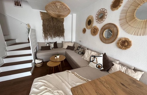 La Mata House | 3-level family bungalow in La Mata: 2-min walk to beach; terrace w/sea views