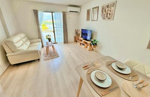 Okinawa Villa | 30-second walk to the sea! New house 紫葉! You can see the sea from every floor! maximun 10 people!