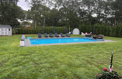 East Quogue House | 4-bedroom house in welcoming East Quogue with AC - Heated pool- Covered porch