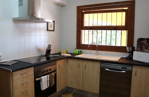 Moraira Ski Chalet | 4 bedroom villa at 300 m from Moraira with pool, garage, AA, internet, .