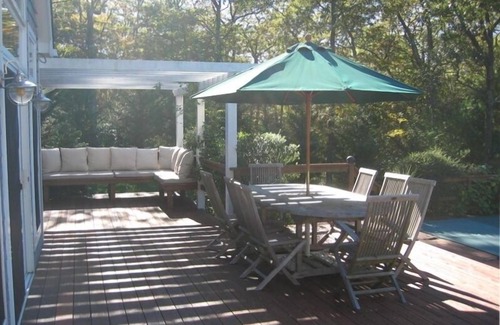 Northwest Harbor House | 4 BR/6 Bth Post Modern Home on 7 Acre Estate w/Heated Pool & Tennis Court