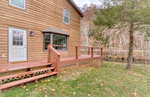 Kellysville Cabin | 4BR Lodge on Wolf Creek – Fishing, Hiking, New River Fun & Hokie Weekends