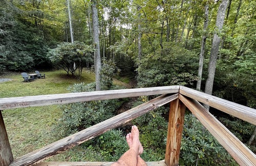 Indian Rock Springs Cabin | 5.5 Acre Creek Front ~ Hi Speed Internet/ROKU TV