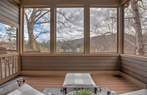 Lake Lure House | 5 Br/3.5 Ba. 3 KING BEDS. LAKE FRONT. FIREPIT. GAME ROOM. MULTIPLE PORCHES.