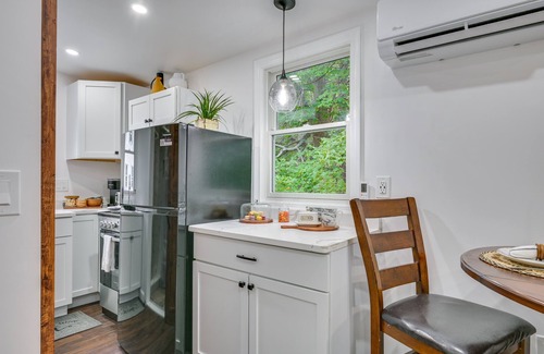 Danvers Apartment | 5 Mi to Salem: Furnished Patio at Danvers Studio!