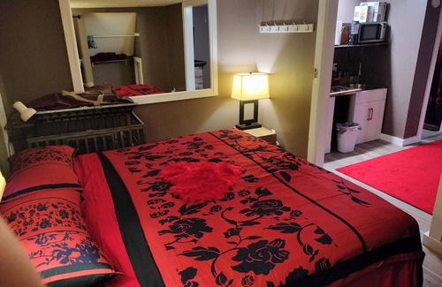 Lancaster Apartment | 50 Shades of Scarlet and Gray!