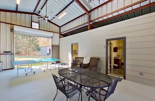 Arp House | 75-acre barn with Ping-Pong, firepit, screened porch, & optional golf cart