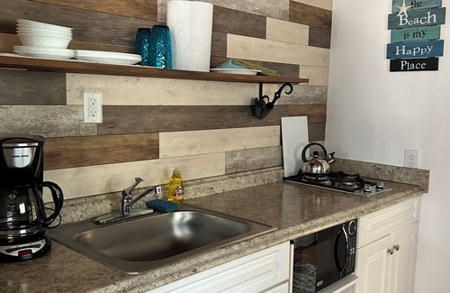 Bass River Cabin | 8-Studio Cabin w Kitchen, Enclosed Porch, Bathroom, Sleep2, Beautiful Space,Pool