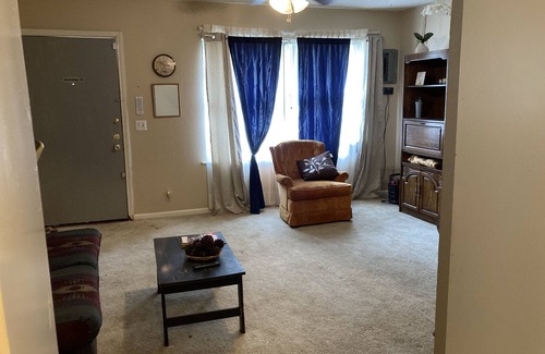 Wichita Falls Apartment | A 2 Bedroom 1 bath apartment with fireplace 101-A+Food Pantry