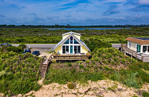South Ponte Vedra Beach House | A-frame beach house steps from the ocean with deck & central AC