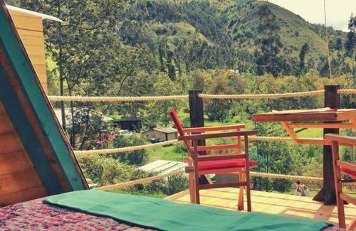 Sutatausa Cabin | A-Frame cabin in the forest with mountain view