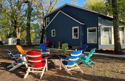 Clay County House | A fun fall retreat! Near Okoboji, Lakeside Home on Lost Island Lake