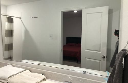 Princeton Condo | A master bedroom suite with its own bathroom and kitchen