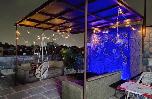 New Delhi House | A Roof to Remember. Swiss cottage & private pooln