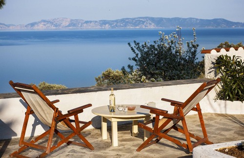 Glossa Villa | A traditional stone villa with private pool in a stunning location