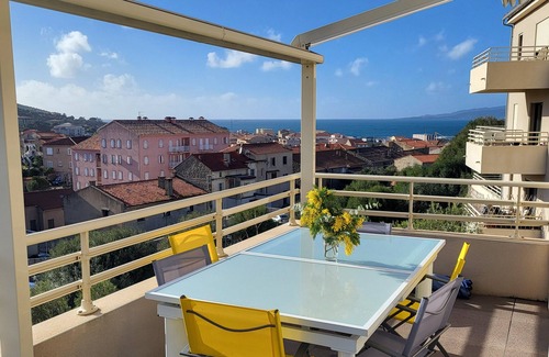 Propriano Apartment | A2 Jardins de Quatrina Apartment 74m2 large terrace city center sea view