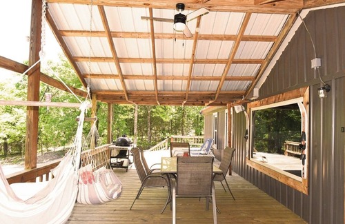 Vian Cabin | Accommodating up to 12 people w/3 bedrooms, 2 bathrooms & a super-sized firepit.