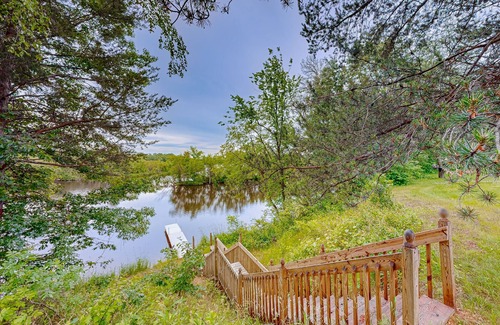 Necedah House | Action-Packed Waterfront Retreat with game room, hot tub, fire pit & more