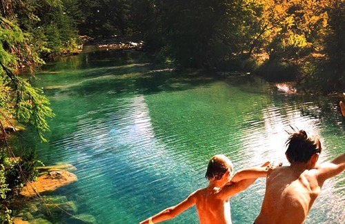 Concan Cabin | Adorable cabin STEPS away From the Crystal Clear Frio River - Terrace #3