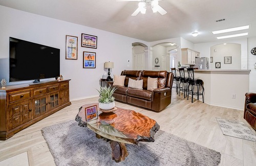 Wetmore House | Affordable home with enclosed backyard, gas grill, wood fireplace, and streaming