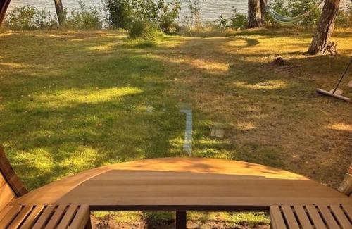Washburn Cottage | All season cottage with sauna overlooking the private beach on Lake Superior