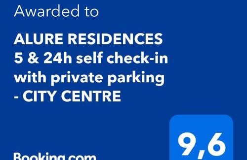 Banska Bystrica Apartment | ALURE RESIDENCES 5 & 24h self check-in, private parking in front of the apartment building included, new building, the apartment building has its own park with a lake and outdoor fitness, children's playground, CITY CENTER