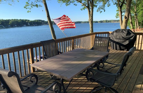 Delton House | Amazing Lakefront Views, Sandy Beachfront: Relax: Recharge: Rejuvenate