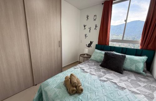 Sabaneta Apartment | Apartamento con vista a la montaña, piscina y gym