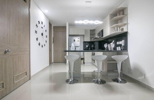 Bocagrande Apartment | Apartamento de lujo nuevo de 1 habitacion bocagrande Cartagena Jacuzzi y Piscina
